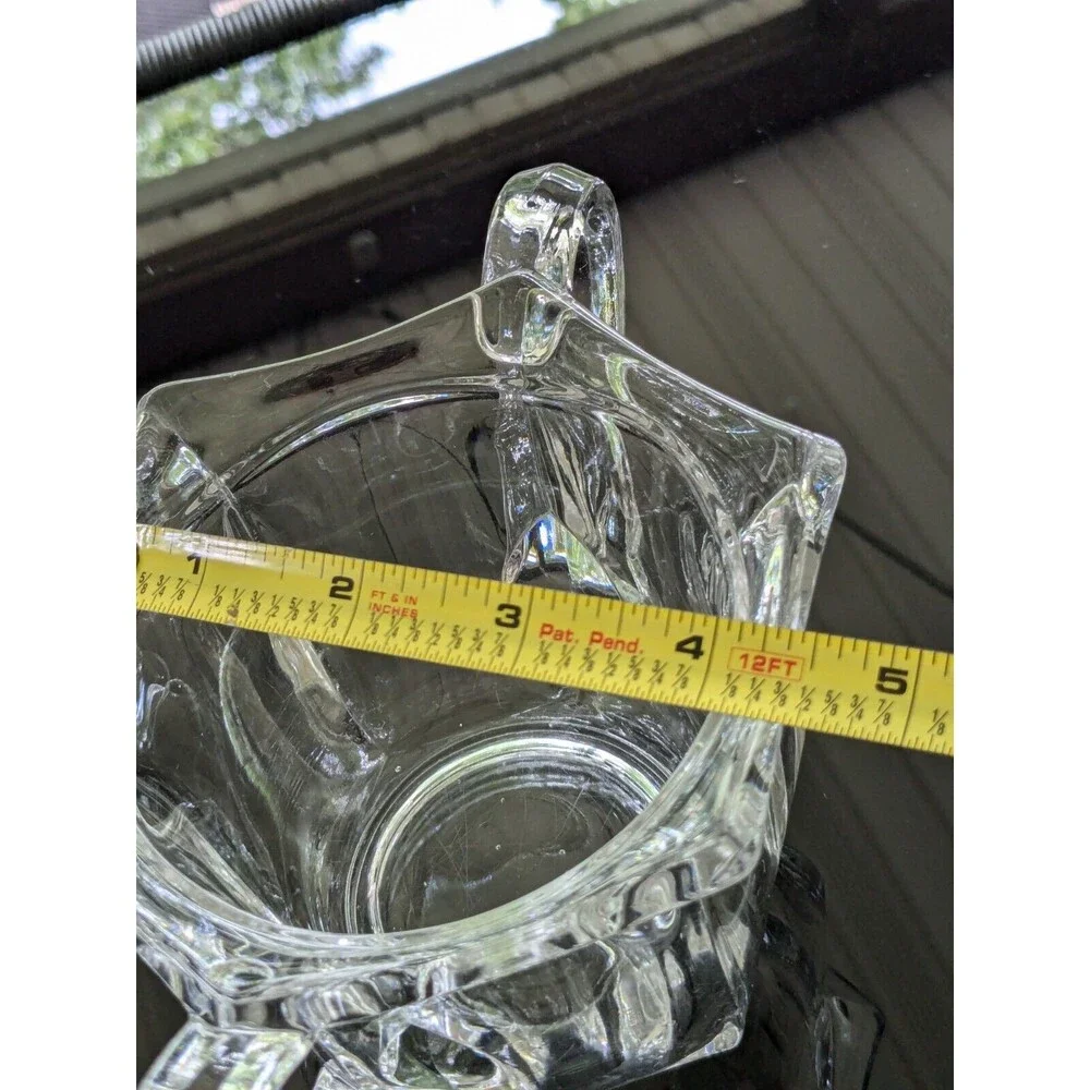 IMPERIAL GLASS-OHIO Old Williamsburg Glass Sugar Bowl Dish Clear Double Handles